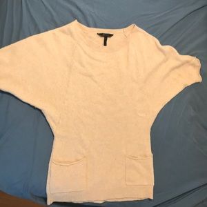 BCBG MAXAZRIA sweater tunic - cream - size M